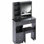 29.2" Small Space Left Drawer Desktop Vanity Table + Cushioned Stool, Extra Large Right sliding mirror, Multi Layer High Capacity Storage, Practical Fashionable Dresser, Suitable For Small Space