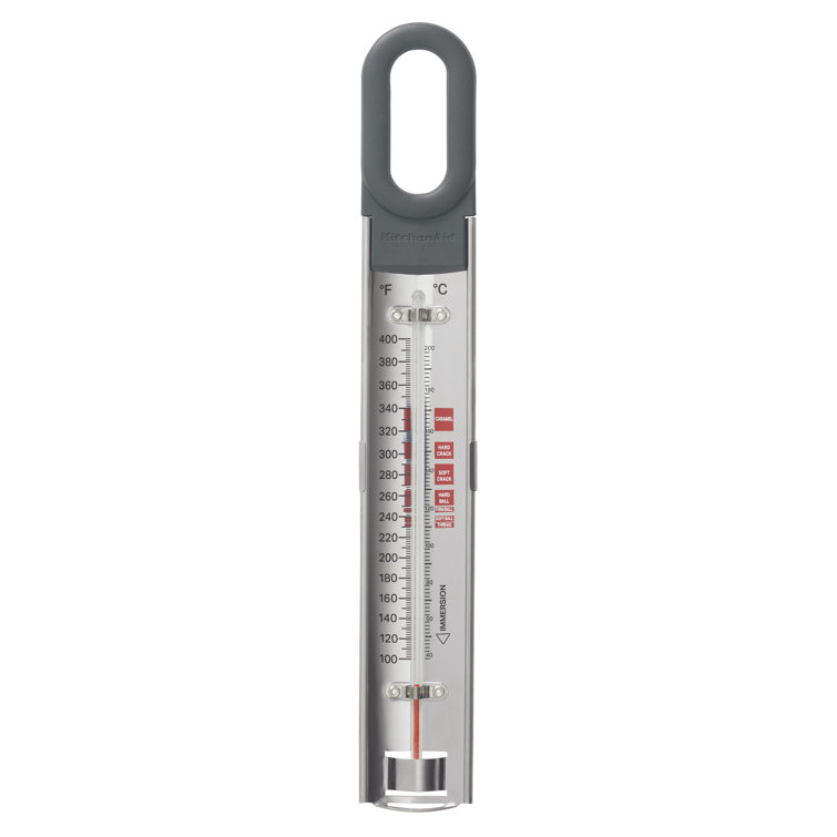 KitchenAid Curved Candy and Deep Fry Thermometer, Adjustable