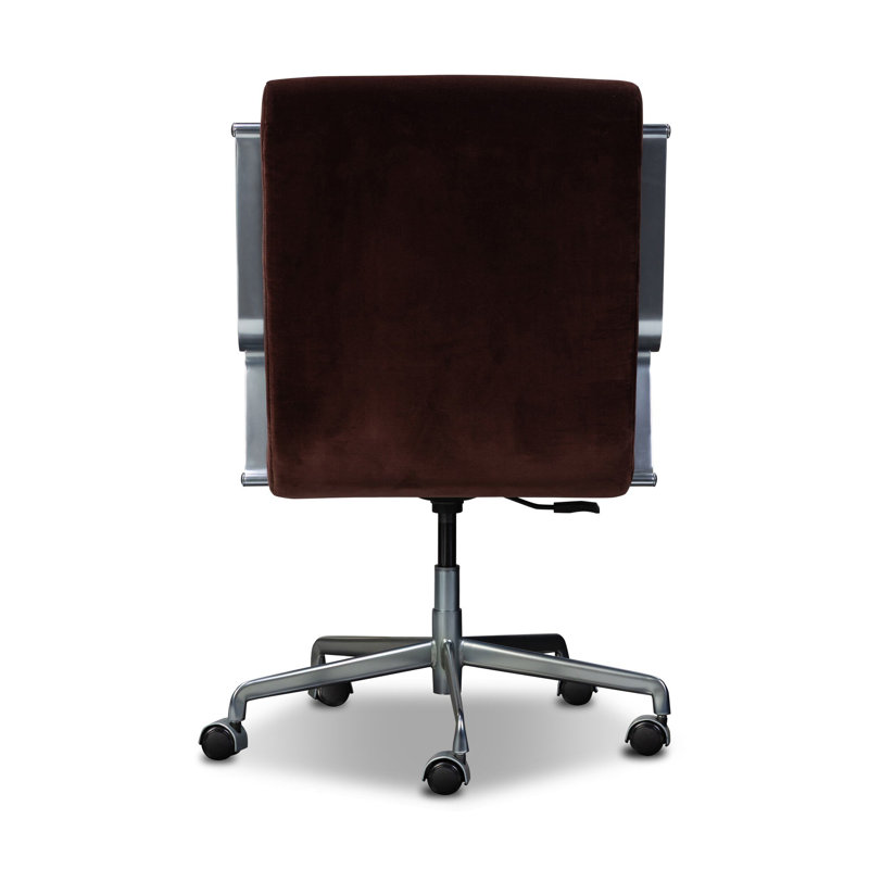 Lou Desk Chair-Altair Mushroom, Surrey Plum