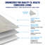 Panneaux muraux Falkirk Irvine IV 4' x 9' SPC imitation marbre mat gris blanc (paquet de 3)-136370542