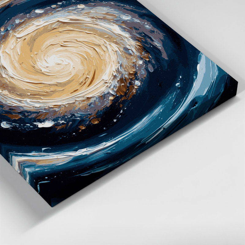 «Space Sombrero Galaxy Gray», art mural sur toile, H 16 po x l 20 po