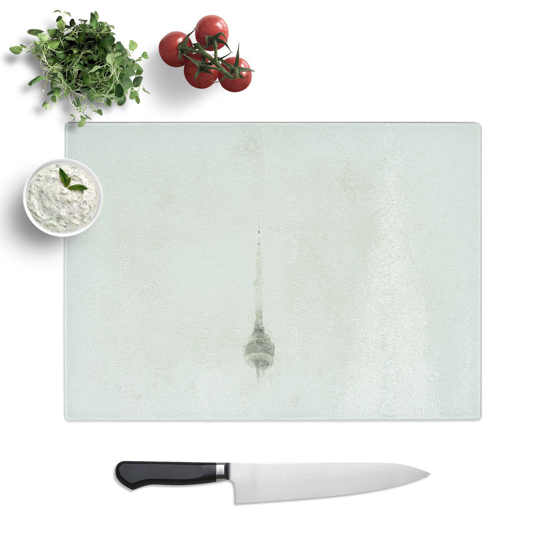 Tempered Glass CN Tower in Toronto Canada Chopping Board