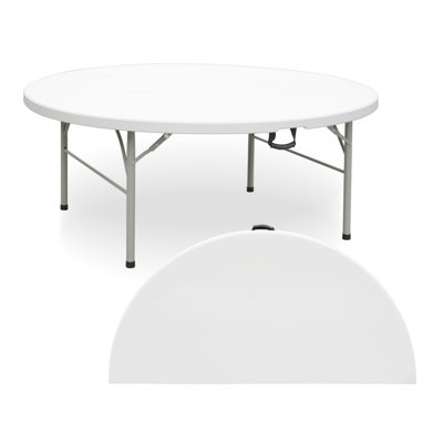 Heavy Duty 6ft 71 inch Foldable Banquet Wedding Dinning Plastic Folding Round Table For Event Party