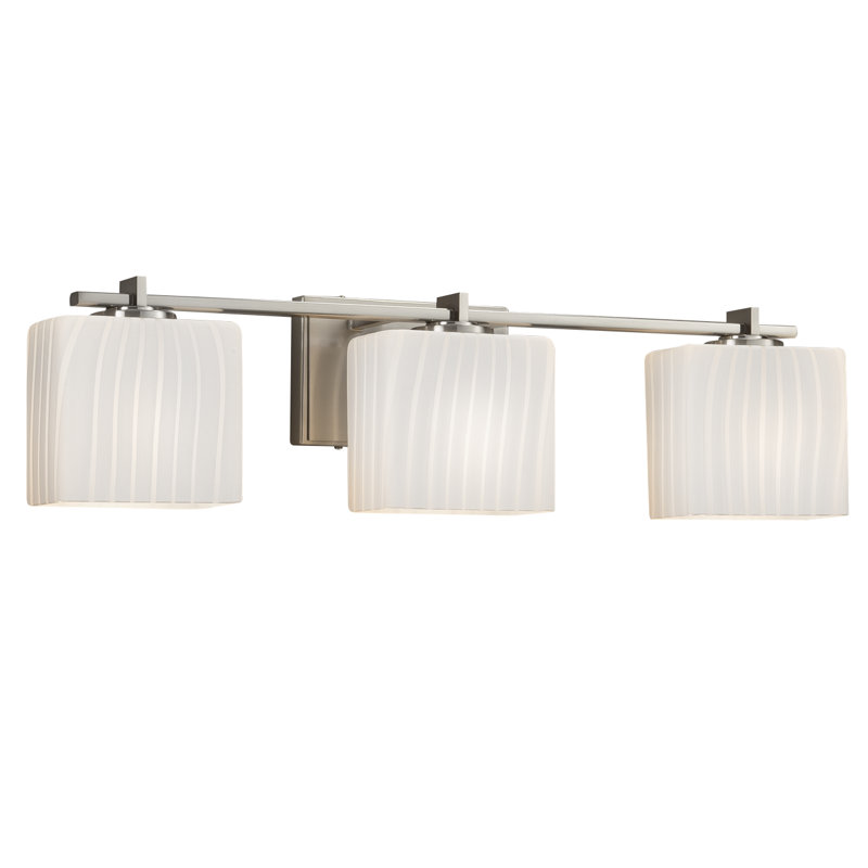 Éclairage pour meuble-lavabo 3 lumières Casson, Nickel brossé