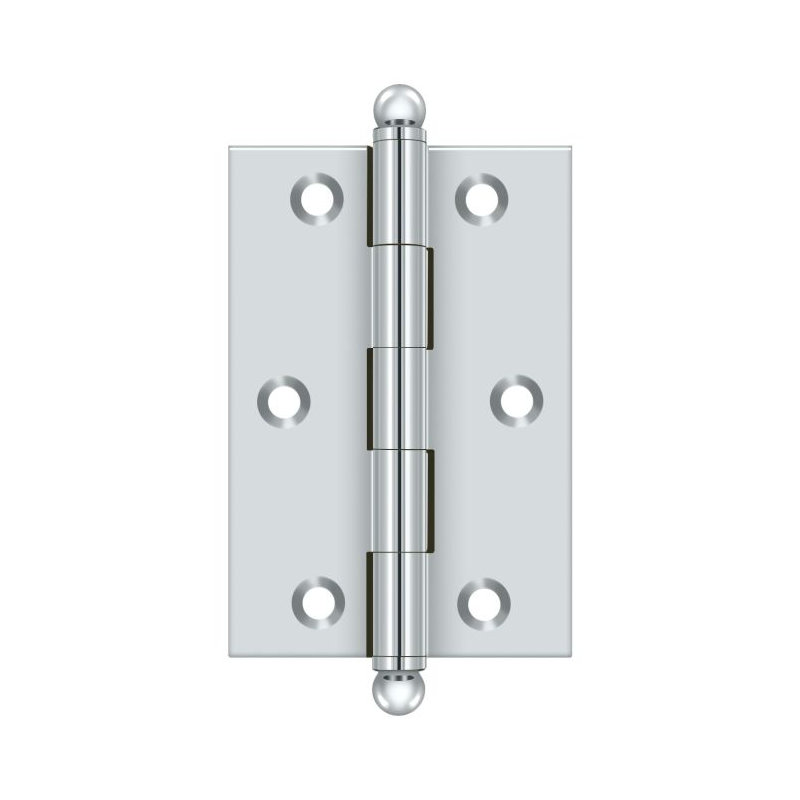 3'' x 2'' Butt Bearing Hinge, Polished Chrome