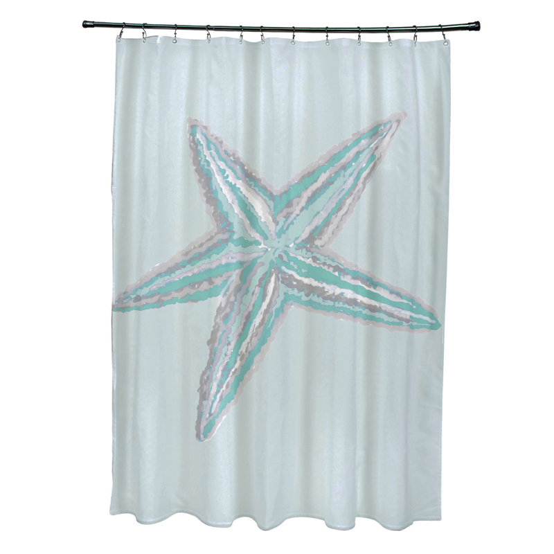 Rideau de douche Yancy, Aigue-marine