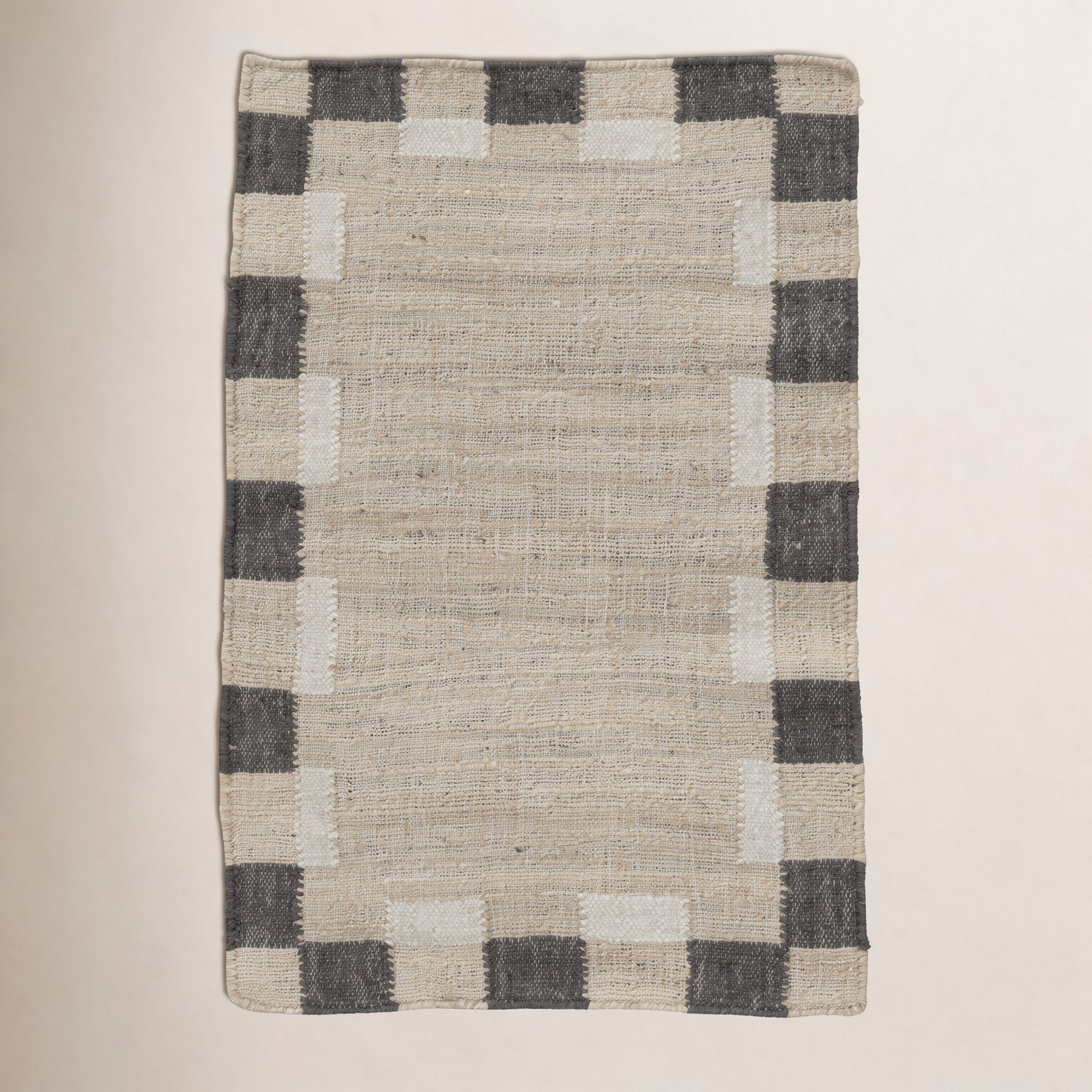 Heidi Checkered Flatweave Jute Rug, Green, 2'x3'