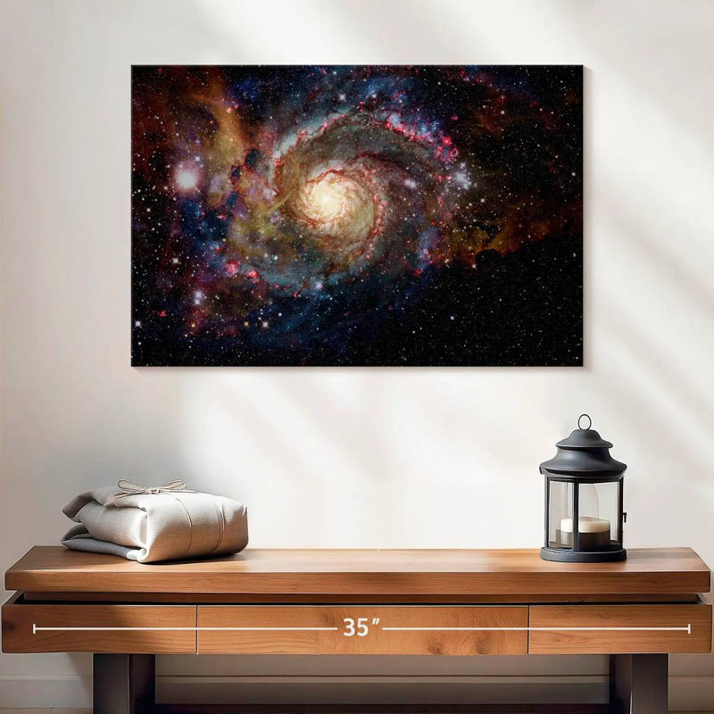 Oberle, galaxie spirale fascinante, H 20 po x l 30 po
