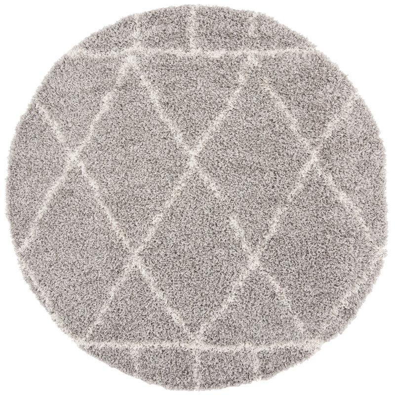 Tapis à poils longs Gafton Pro Lux, Rond 6 pi 7 po