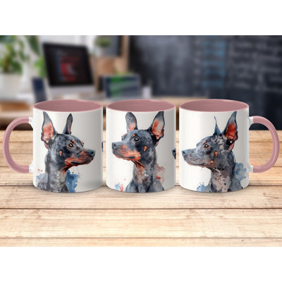 Doberman Pinscher Watercolor Design 11oz Coffee Mug