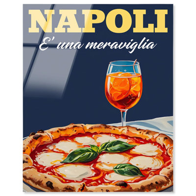 «Pizza and Aperol Pop», reproduction d'art en acrylique par Art Remedy