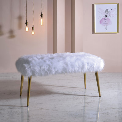 Banc avec pieds droits