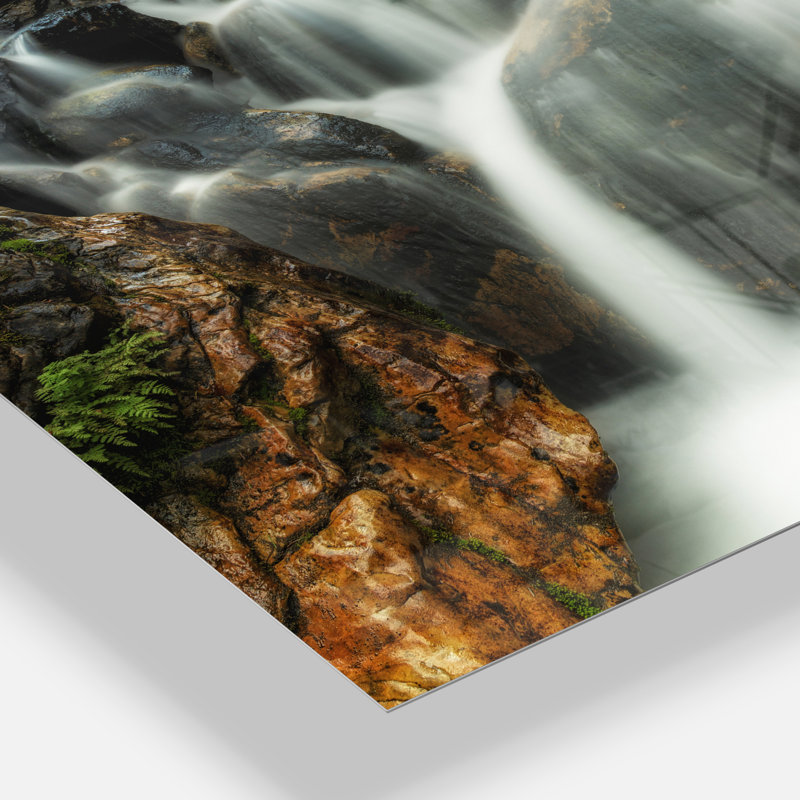 " Slow Motion Waterfall On Rocks " 3 - Pieces
