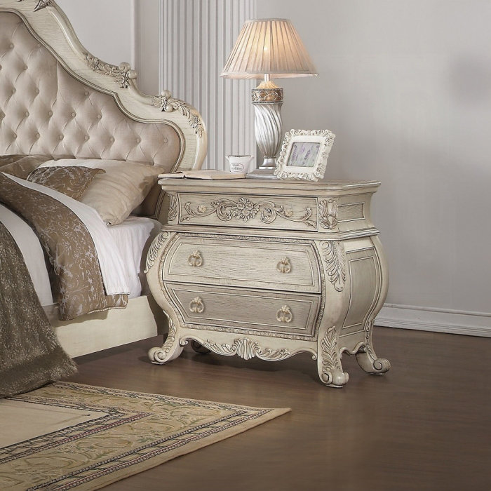 Table de chevet Ragenardus, Blanc