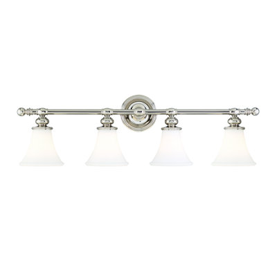 Éclairage de salle de bain à intensité variable 4 lumières Weston