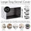 Housse pour cage de chien blanche et grise Boho Fringe par Sweet Jojo Designs-109490898