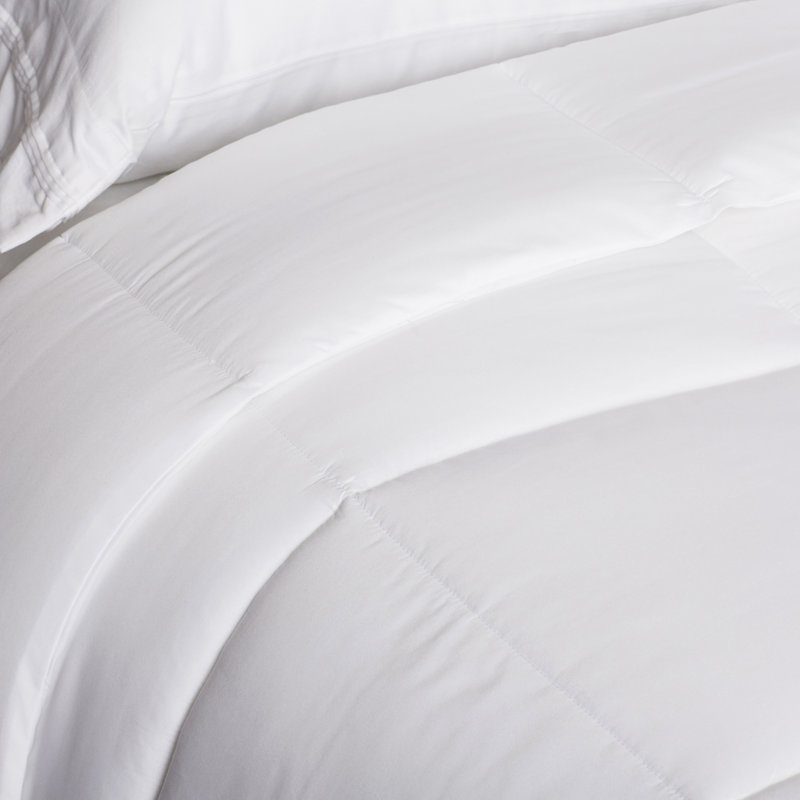 Édredon en duvet synthétique - Housse en microfibre hypoallergénique - Couvre-lit toutes saisons à carreaux cloisonnés Fluffy Baffle par Lavish Home