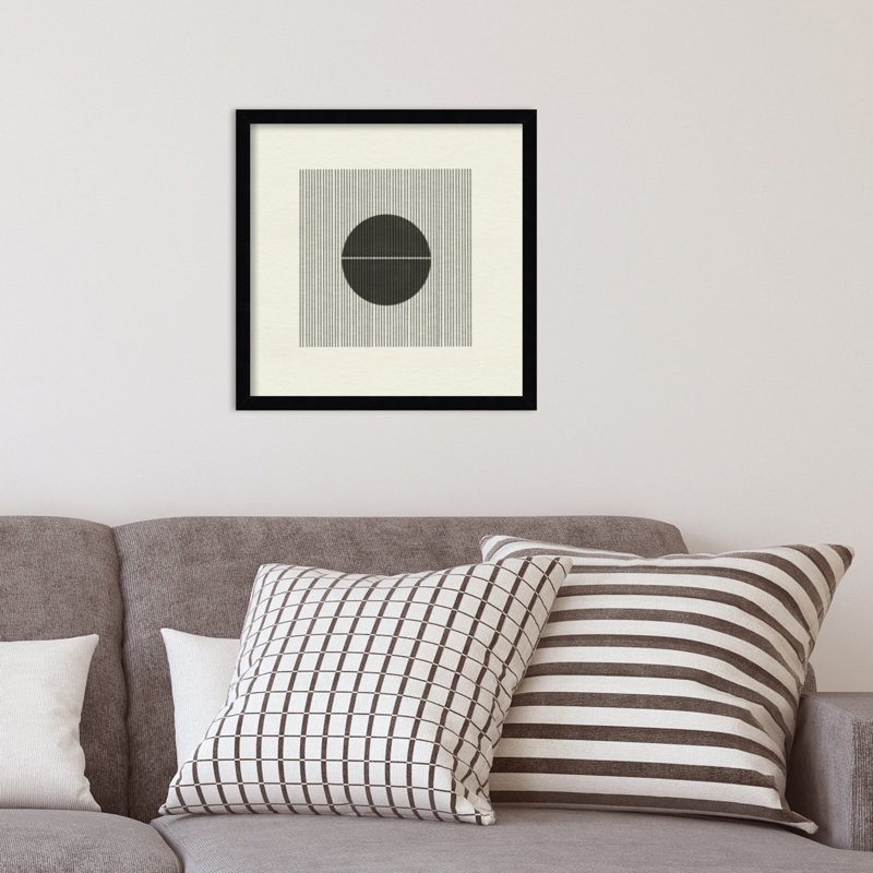 «Nyamal Paper Objet No 5» par le studio MIUUS, reproduction d'art encadrée, H 17 po x l 17 po, Noir