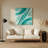 Gradient Abstract 72 Blue Metal Wall Art