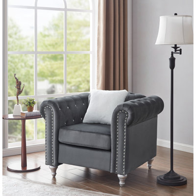 Julianne 96.52Cm Wide Tufted Chesterfield Chair