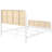 Randall White Open Cane Webbing Metal Queen Bed