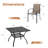 Lavonya 4 - Person Patio Dining Set with Square Table-1546779849