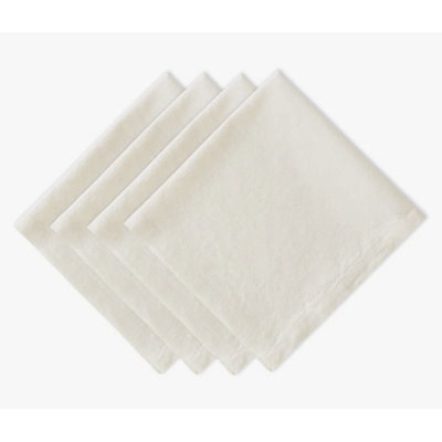 Solid Cotton Blend Plain Weave Napkin