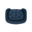 Lit pour chien bleu marine avec fonctionnalité Mid-Century moderne, coussin et pieds en bois de bouleau stable, lit de style assemblage, bleu, ferme requis
