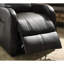 Fauteuil inclinable électrique brun en cuir synthétique-772663256
