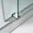 68-72" W x 76" H Three-Panel Single Sliding Frameless Shower Door with 3/8"(10mm) Clear Tempered Glass, Stainless Steel Accessories-51392859