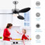 Ventilateur de plafond Atticus avec lumière DEL, moteur à 6 vitesses et télécommande