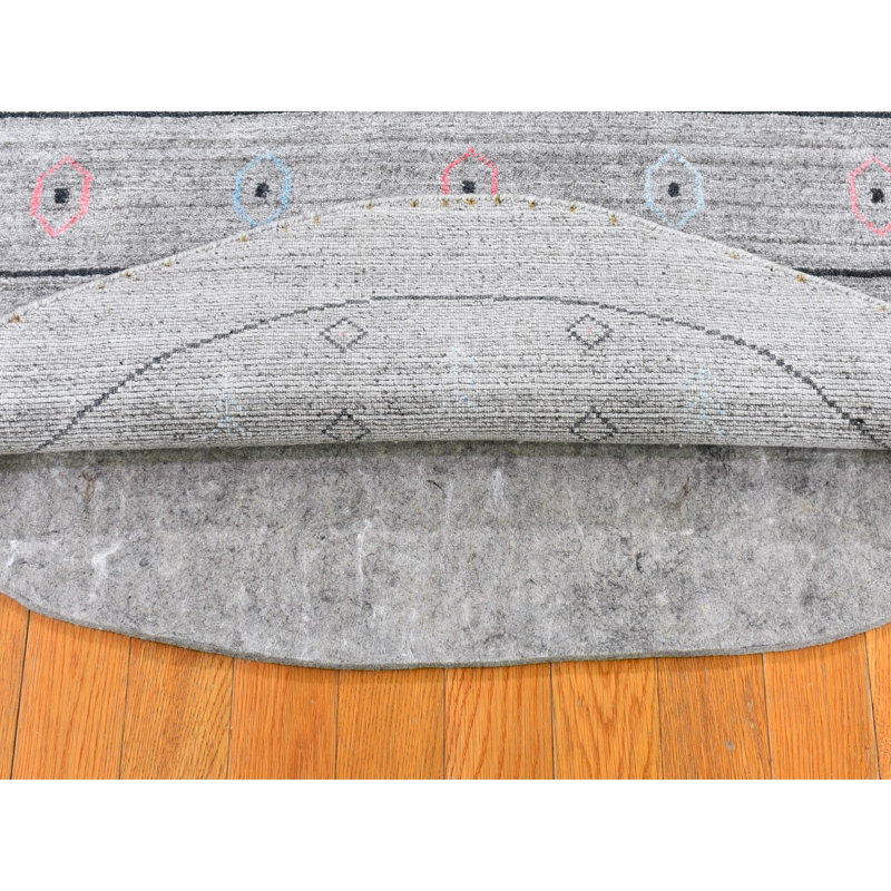 Halstead One-of-a-Kind 4'1'' Round Area Rug in Grey