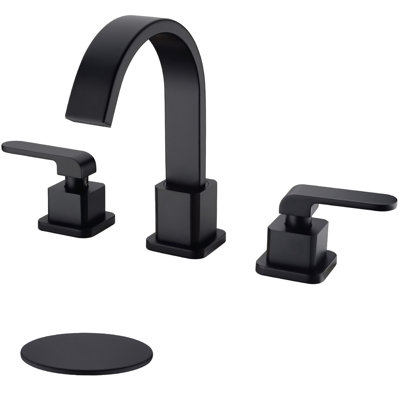 2-handle Bathroom Faucet with Drain Assembly