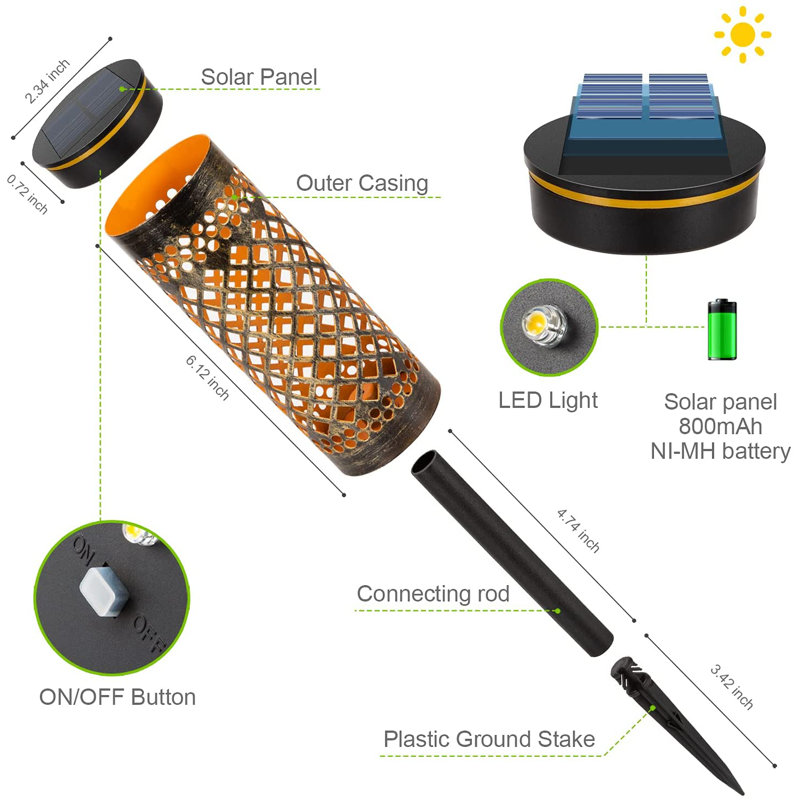 Low Voltage Solar Powered Integrated LED Pathway Light Pack