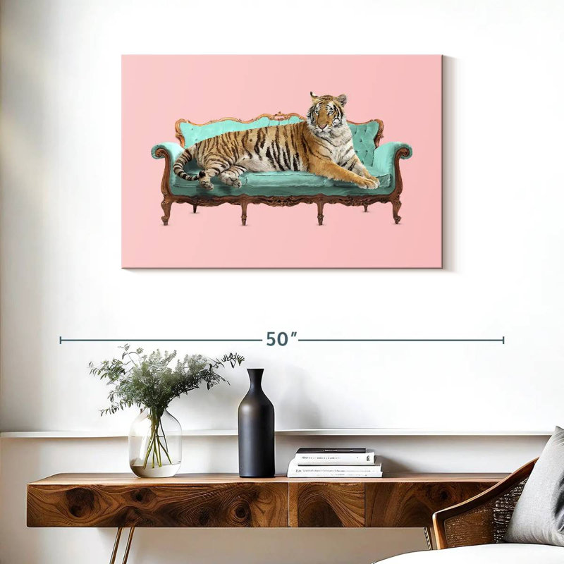Tigre paresseux Brampt, H 24 po x l 36 po