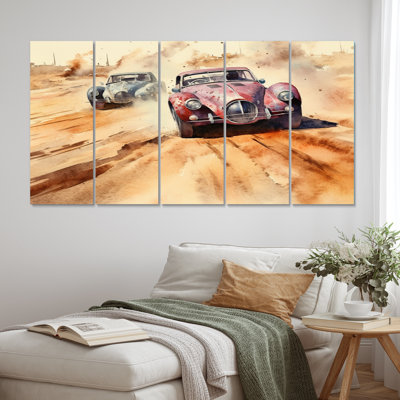 Vintage Classic Ar Speedway Rush Sports Wall Decor on Metal