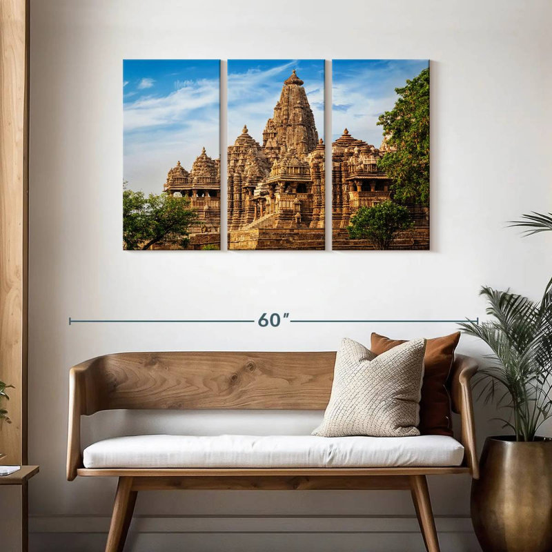 Adella Kandariya Mahadeva antique, H 28 po x l 45 po