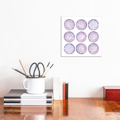 Lilac Droplets - Wrapped Canvas Print