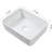 19"X15" Ceramic Vessel Sink With Matte Black Faucet, Bathroom Must-Have Illusion