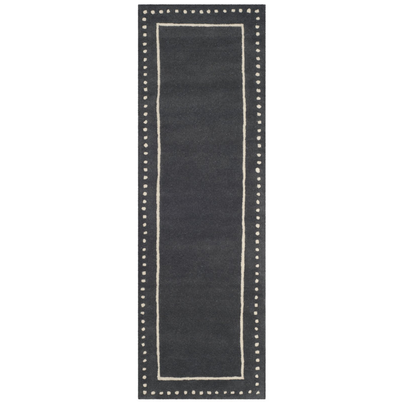 Cruz Hand Tufted Wool Solid Color Rug, Runner 2'3" x 7'
