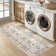 Machine Washable Rug Non-Slip Area Rug with Rubber Backing for Living Room Low-Pile Rug Indoor Floor Cover Oriental Rug for Bedroom Dining Room Hallway Playroom Office Kitchen Dorm and Bedside Decor