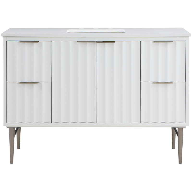 Ensemble de meuble-lavabo Mihai, Chrome
