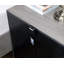 Table de chevet 1pc Table de chevet en bois massif Poignées de bar 3 tiroirs Table de chevet Pieds en métal Ports USB