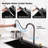 Flying Rain Waterfall Drop In Kitchen Sink Workstation With Pull-Out Faucet Single Bowl Kitchen Sink Stainless Steel Kitchen Basin With Cutting Board