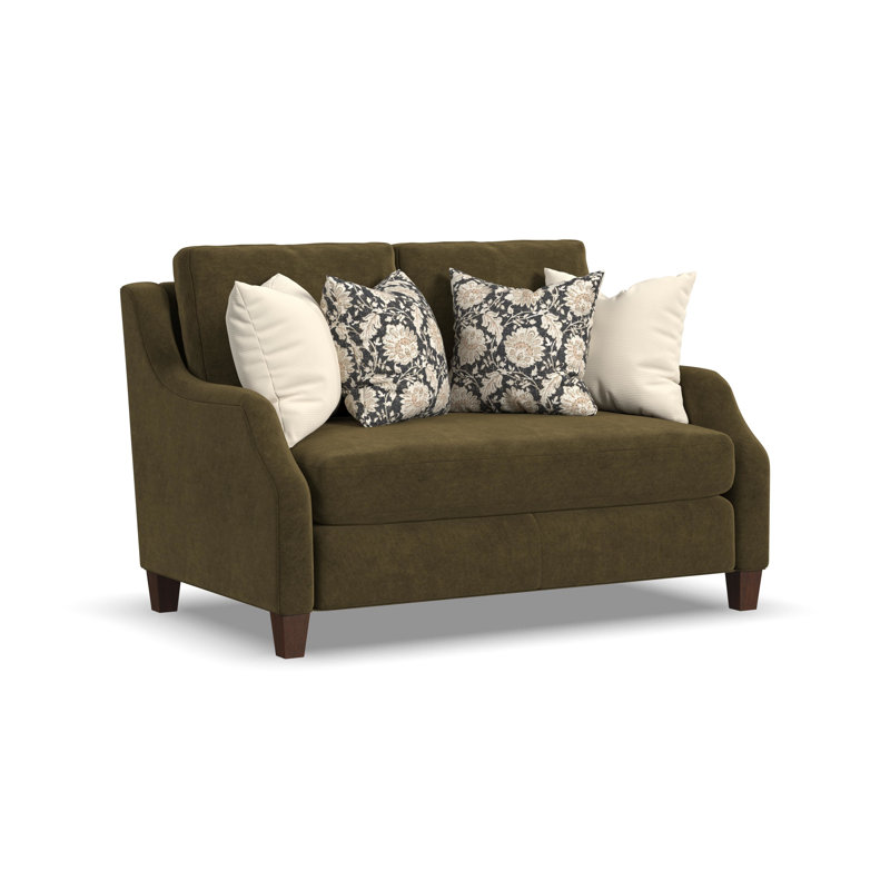 Gianna Bench Loveseat, Green Polyester, No