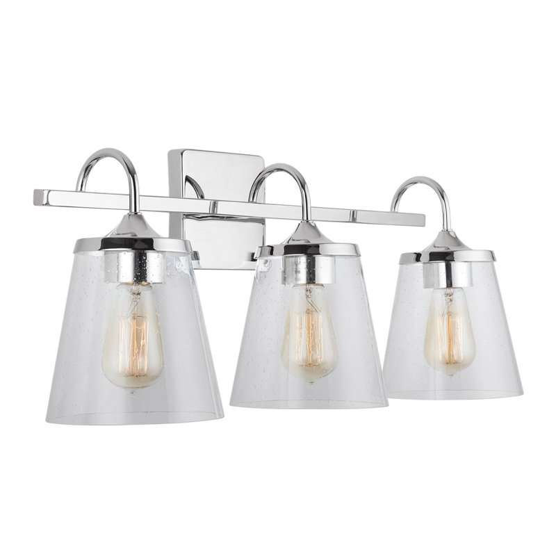 Independent 3 - Light Dimmable Vanity Light, Chrome