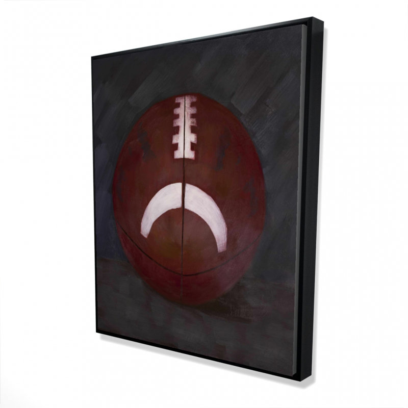 Football Ball Print On Canvas