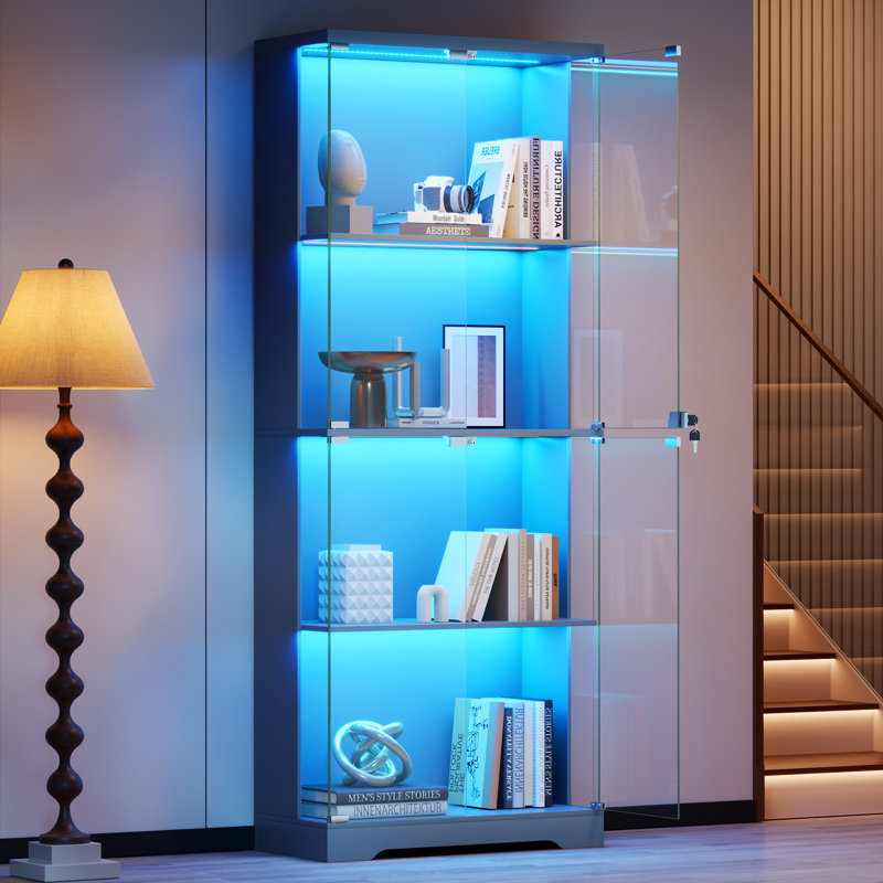 Display Cabinet, Grey