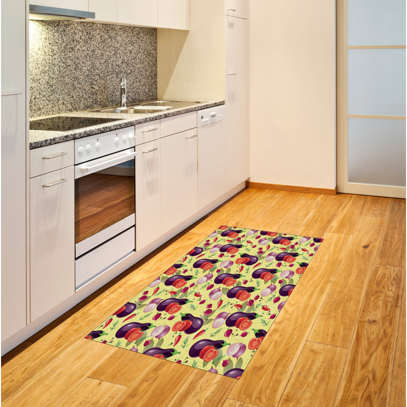 Eggplant High Density Long Fiber Poly Threads Decorative Area Rug Carpet, Rectangle 2'7" x 5'