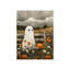 Spooky Ghost In The Pumpkin Unframed Canvas Wall Art  24" X 32"